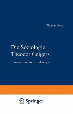 Cover Die Soziologie Theodor Geigers (eBook, PDF)