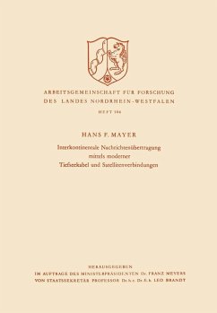 Cover Interkontinentale Nachrichtenübertragung mittels moderner Tiefseekabel und Satellitenverbindungen (eBook, PDF)