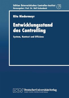 Cover Entwicklungsstand des Controlling (eBook, PDF)