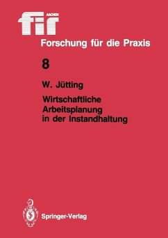 Wirtschaftliche Arbeitsplanung in der Instandhaltung (eBook, PDF) - Jütting, Wolfgang