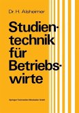 Studientechnik für Betriebswirte (eBook, PDF) Studientechnik für Betriebswirte (eBook, PDF)