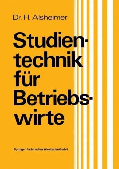 Cover Studientechnik für Betriebswirte (eBook, PDF)