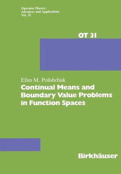 Continual Means and Boundary Value Problems in Function Spaces (eBook, PDF) - Polishchuk, E.