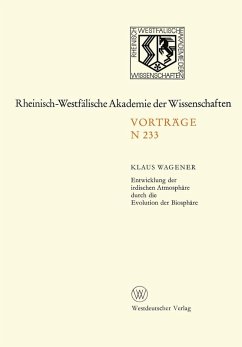 Entwicklung der irdischen Atmosphäre durch die Evolution der Biosphäre (eBook, PDF) - Wagener, Klaus