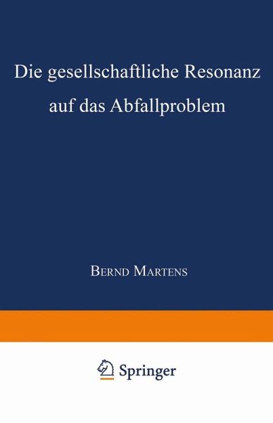 Die gesellschaftliche Resonanz auf das Abfallproblem (eBook, PDF)