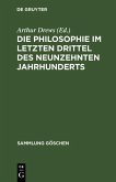 Die Philosophie im letzten Drittel des neunzehnten Jahrhunderts (eBook, PDF)