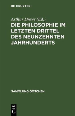 Die Philosophie im letzten Drittel des neunzehnten Jahrhunderts (eBook, PDF)