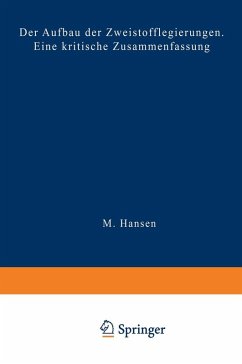 Der Aufbau der Zweistofflegierungen (eBook, PDF) - Hansen, M.