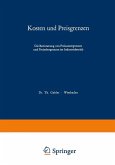 Kosten und Preisgrenzen (eBook, PDF)