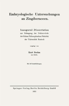 Embryologische Untersuchungen an Zingiberaceen (eBook, PDF) - Böhm, Kurt