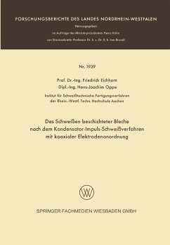 Cover Das Schweißen beschichteter Bleche nach dem Kondensator-Impuls-Schweißverfahren mit koaxialer Elektrodenanordnung (eBook, PDF)