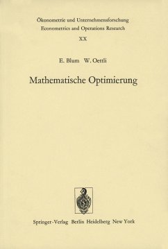 Mathematische Optimierung (eBook, PDF) - Blum, E.; Oettli, W.