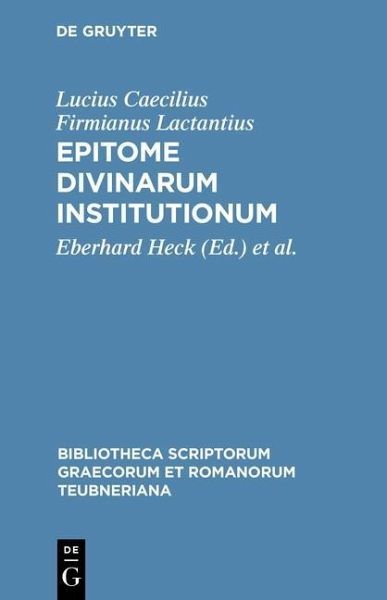 Epitome divinarum institutionum (eBook, PDF) Epitome divinarum institutionum (eBook, PDF)