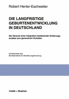 Die langfristige Geburtenentwicklung in Deutschland (eBook, PDF) - Herter-Eschweiler, Robert