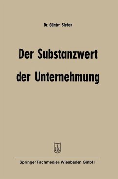 Der Substanzwert der Unternehmung (eBook, PDF) - Sieben, Günter