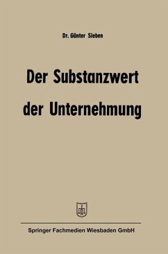 Der Substanzwert der Unternehmung (eBook, PDF) - Sieben, Günter