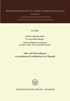 Cover Kalt- und Warm-Biegen von plattierten Grobblechen im U-Gesenk (eBook, PDF)