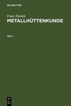 Cover Metallhüttenkunde (eBook, PDF)