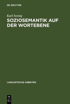 Cover Soziosemantik auf der Wortebene (eBook, PDF)