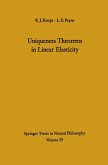 Uniqueness Theorems in Linear Elasticity (eBook, PDF)