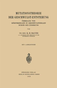 Cover Mutationstheorie der Geschwulst-Entstehung (eBook, PDF)
