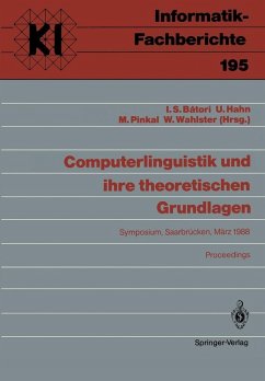 Cover Computerlinguistik und ihre theoretischen Grundlagen (eBook, PDF)