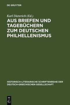 Cover Aus Briefen und Tagebüchern zum deutschen Philhellenismus (eBook, PDF)