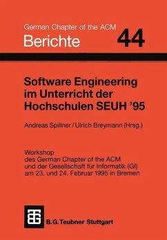 Software Engineering im Unterricht der Hochschulen SEUH '95 (eBook, PDF)