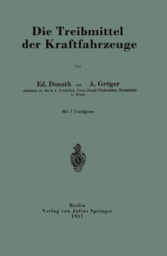 Cover Die Treibmittel der Kraftfahrzeuge (eBook, PDF)