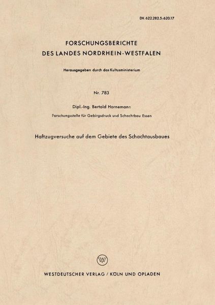 Haftzugversuche auf dem Gebiete des Schachtausbaues (eBook, PDF)