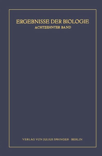 Ergebnisse der Biologie (eBook, PDF) Ergebnisse der Biologie (eBook, PDF)