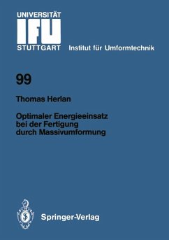 Optimaler Energieeinsatz bei der Fertigung durch Massivumformung (eBook, PDF) - Herlan, Thomas