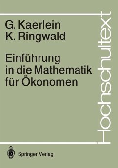 Cover Einführung in die Mathematik für Ökonomen (eBook, PDF)
