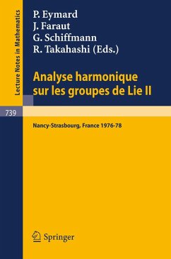 Cover Analyse Harmonique sur les Groupes de Lie II (eBook, PDF)