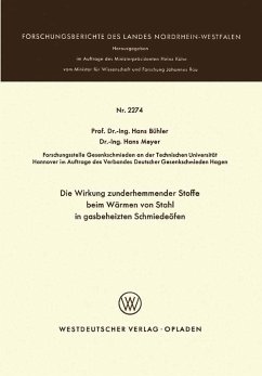 Cover Die Wirkung zunderhemmender Stoffe beim Wärmen von Stahl in gasbeheizten Schmiedeöfen (eBook, PDF)