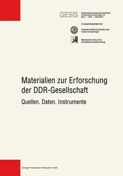 Materialien zur Erforschung der DDR-Gesellschaft (eBook, PDF)