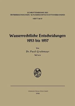 Wasserrechtliche Entscheidungen 1953 bis 1957 (eBook, PDF)