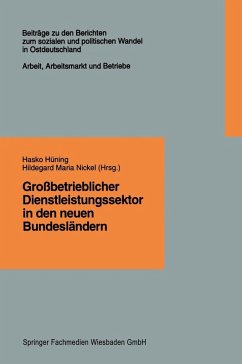 Großbetrieblicher Dienstleistungssektor in den neuen Bundesländern (eBook, PDF)