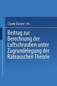 Beitrag zur Berechnung der Luftschrauben (eBook, PDF) - Dornier, Claude