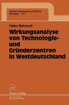 Cover Wirkungsanalyse von Technologie- und Gründerzentren in Westdeutschland (eBook, PDF)