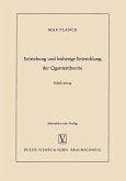 Entstehung und bisherige Entwicklung der Quantentheorie (eBook, PDF)