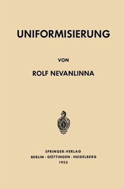 Uniformisierung (eBook, PDF) - Nevanlinna, Robert