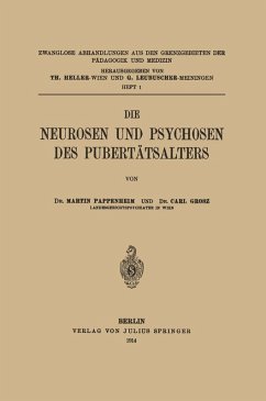 Cover Die Neurosen und Psychosen des Pubertätsalters (eBook, PDF)