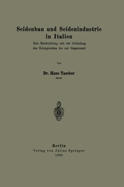 Cover Seidenbau und Seidenindustrie in Italien (eBook, PDF)
