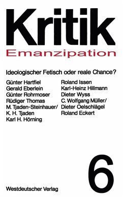 Cover Emanzipation - Ideologischer Fetisch oder reale Chance? (eBook, PDF)