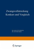 Zwangsvollstreckung Konkurs und Vergleich (eBook, PDF)