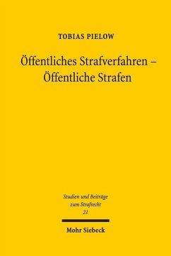 Öffentliches Strafverfahren - Öffentliche Strafen (eBook, PDF) - Pielow, Tobias