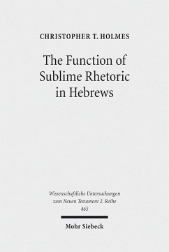 The Function of Sublime Rhetoric in Hebrews (eBook, PDF) - Holmes, Christopher T.