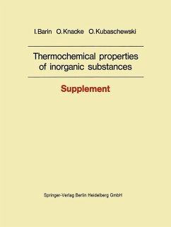 Cover Thermochemical properties of inorganic substances (eBook, PDF)