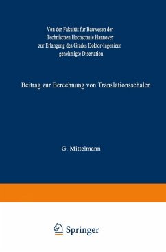 Cover Beitrag zur Berechnung von Translationsschalen (eBook, PDF)